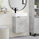 vidaXL Badkamermeubel met kraan Wit 45,5 x 22,5 x 84 cm