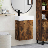 vidaXL Badkamermeubel met kraan Wit 45,5 x 22,5 x 84 cm