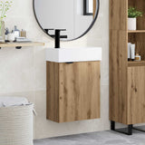 vidaXL Badkamermeubel met kraan Wit 45,5 x 22,5 x 84 cm