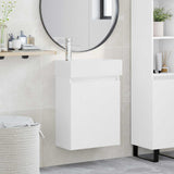 vidaXL Bathroom Cabinet with Faucet White 45.5 x 22.5 x 84 cm