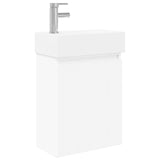 vidaXL Bathroom Cabinet with Faucet White 45.5 x 22.5 x 84 cm