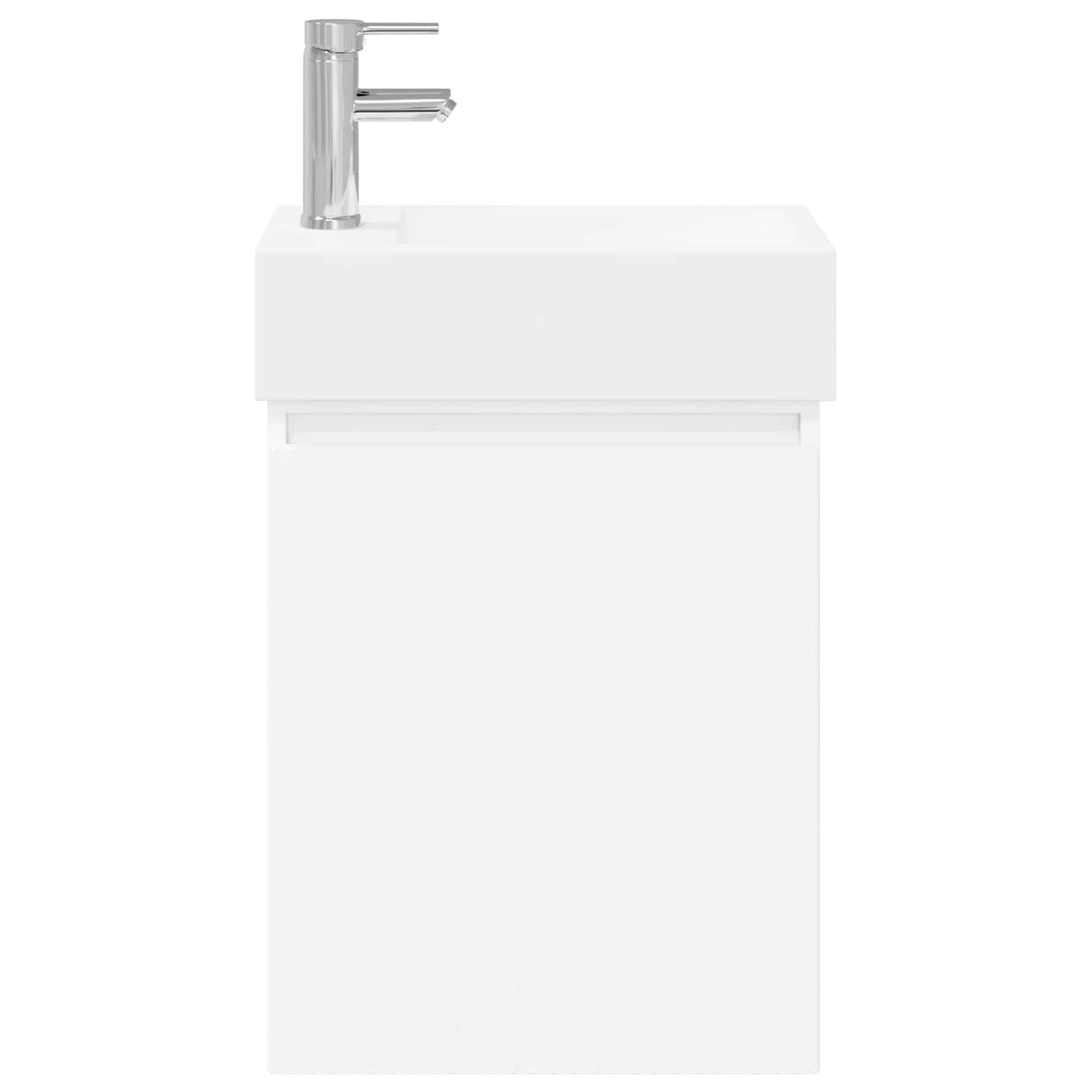 vidaXL Bathroom Cabinet with Faucet White 45.5 x 22.5 x 84 cm