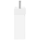 vidaXL Bathroom Cabinet with Faucet White 45.5 x 22.5 x 84 cm