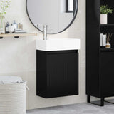 vidaXL Bathroom Cabinet with Faucet White 45.5 x 22.5 x 84 cm