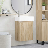 vidaXL Bathroom Cabinet with Faucet White 45.5 x 22.5 x 84 cm
