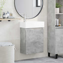 vidaXL Bathroom Cabinet with Faucet White 45.5 x 22.5 x 84 cm