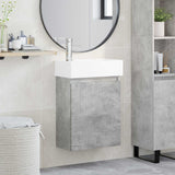 vidaXL Bathroom Cabinet with Faucet White 45.5 x 22.5 x 84 cm
