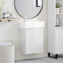 vidaXL Bathroom Cabinet with Faucet White 45.5 x 22.5 x 84 cm