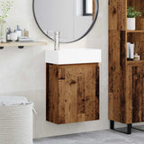 vidaXL Bathroom Cabinet with Faucet White 45.5 x 22.5 x 84 cm