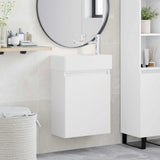vidaXL Bathroom Cabinet with Faucet White 45.5 x 22.5 x 84 cm