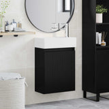 vidaXL Bathroom Cabinet with Faucet White 45.5 x 22.5 x 84 cm