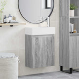 vidaXL Bathroom Cabinet with Faucet White 45.5 x 22.5 x 84 cm