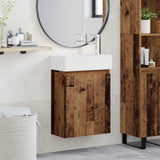vidaXL Bathroom Cabinet with Faucet White 45.5 x 22.5 x 84 cm