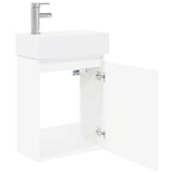 vidaXL Badkamermeubel met kraan Wit 45,5 x 22,5 x 84 cm