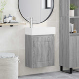 vidaXL Badkamermeubel met kraan Wit 45,5 x 22,5 x 84 cm