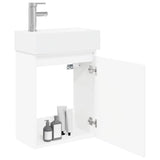 vidaXL Badkamermeubel met kraan Wit 45,5 x 25,5 x 84 cm
