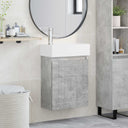 vidaXL Badkamermeubel met kraan Wit 45,5 x 25,5 x 84 cm