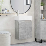 vidaXL Badkamermeubel met kraan Wit 45,5 x 25,5 x 84 cm
