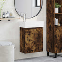 vidaXL Badkamermeubel met kraan Wit 45,5 x 25,5 x 84 cm