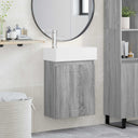 vidaXL Badkamermeubel met kraan Wit 45,5 x 25,5 x 84 cm