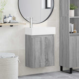 vidaXL Badkamermeubel met kraan Wit 45,5 x 25,5 x 84 cm
