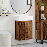 vidaXL Badkamermeubel met kraan Wit 45,5 x 25,5 x 84 cm