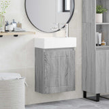 vidaXL Badkamermeubel met kraan Wit 45,5 x 25,5 x 84 cm