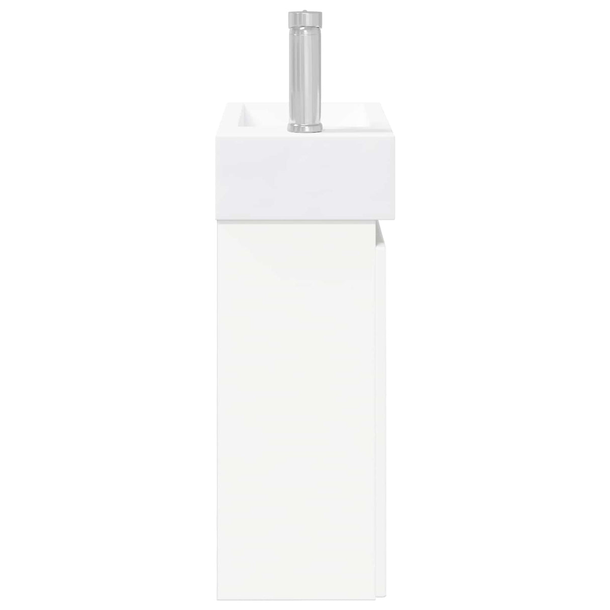 vidaXL Badkamermeubel met kraan Wit 45,5 x 22,5 x 84 cm