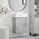 vidaXL Badkamermeubel met kraan Wit 45,5 x 22,5 x 84 cm