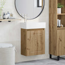 vidaXL Badkamermeubel met kraan Wit 45,5 x 22,5 x 84 cm