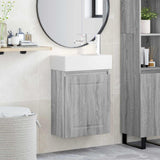 vidaXL Badkamermeubel met kraan Wit 45,5 x 22,5 x 84 cm
