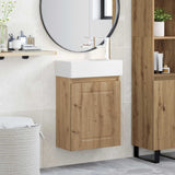 vidaXL Badkamermeubel met kraan Wit 45,5 x 22,5 x 84 cm