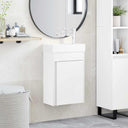 vidaXL Bathroom Cabinet with Faucet White 40.5 x 22.5 x 62 cm
