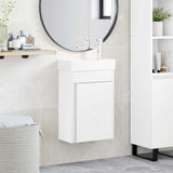 vidaXL Bathroom Cabinet with Faucet White 40.5 x 22.5 x 62 cm