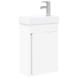vidaXL Bathroom Cabinet with Faucet White 40.5 x 22.5 x 62 cm
