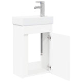 vidaXL Bathroom Cabinet with Faucet White 40.5 x 22.5 x 62 cm