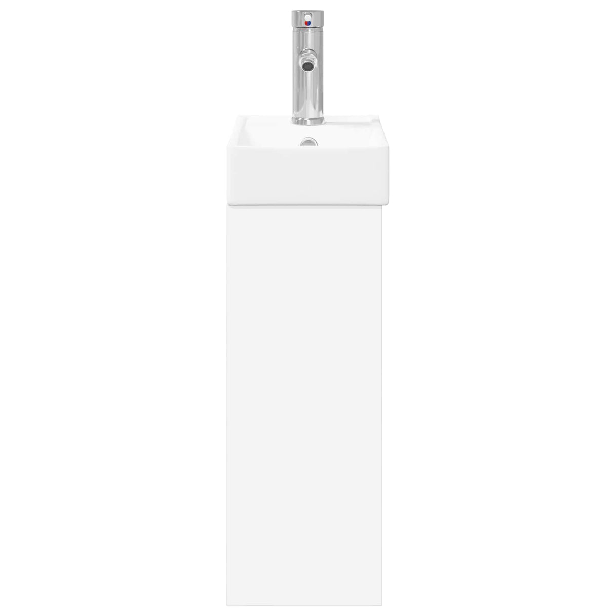 vidaXL Bathroom Cabinet with Faucet White 40.5 x 22.5 x 62 cm