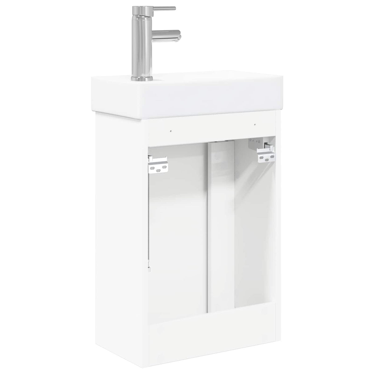 vidaXL Bathroom Cabinet with Faucet White 40.5 x 22.5 x 62 cm