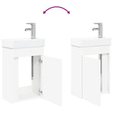 vidaXL Bathroom Cabinet with Faucet White 40.5 x 22.5 x 62 cm