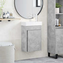 vidaXL Bathroom Cabinet with Faucet White 40.5 x 22.5 x 62 cm