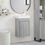 vidaXL Bathroom Cabinet with Faucet White 40.5 x 22.5 x 62 cm