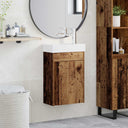vidaXL Bathroom Cabinet with Faucet White 40.5 x 22.5 x 62 cm