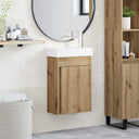 vidaXL Bathroom Cabinet with Faucet White 40.5 x 22.5 x 62 cm
