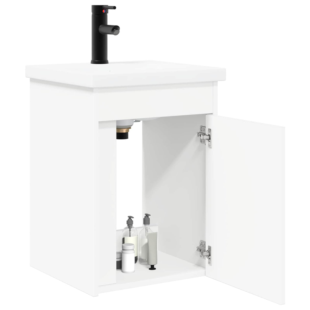 vidaXL Badkamermeubel met kraan Wit 42 x 40 x 74,5 cm