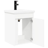 vidaXL Badkamermeubel met kraan Wit 42 x 40 x 74,5 cm