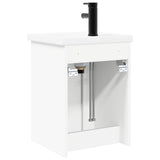 vidaXL Badkamermeubel met kraan Wit 42 x 40 x 74,5 cm
