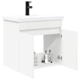 vidaXL Badkamermeubel met kraan Wit 61 x 40 x 74,5 cm