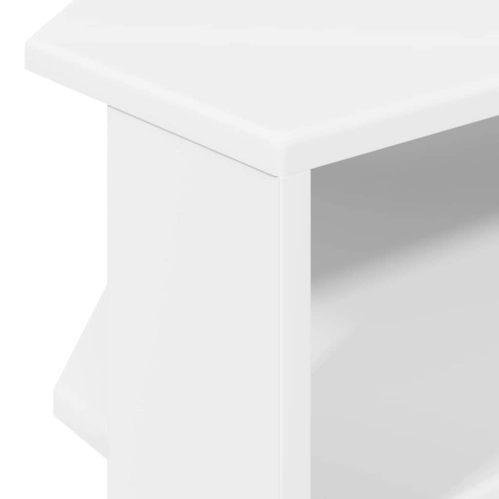vidaXL HoekTVKabinet Wit 102x40,5x45cm Bewerkt hout