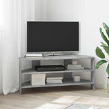 vidaXL HoekTVKabinet Wit 102x40,5x45cm Bewerkt hout