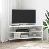 vidaXL HoekTVKabinet Wit 102x40,5x45cm Bewerkt hout